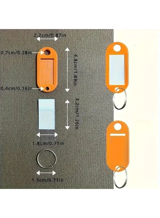 Royal Blue 25PCS Durable PP Key Labels With Glue Loop Bag Office Rental Property Key Organizer - Image 4